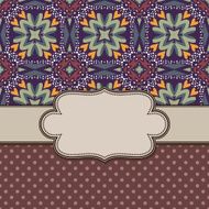 Vintage vector flower frame N123