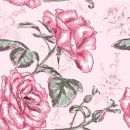 Seamless roses pattern N25