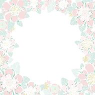 Wedding card or invitation with abstract floral background N6
