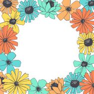 floral frame N206