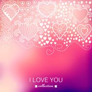 Vector Valentine&#039;s Day background Blurred template holiday In N9