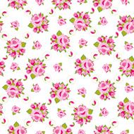Pink roses pattern