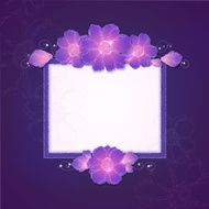 Decorative frame with flowers N6