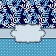 Vintage vector flower frame N130