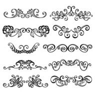 Set Calligraphic Borders and Page Decoration N3