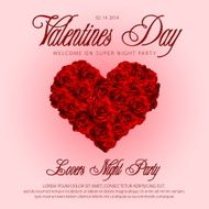 Happy Valentines Day - Elegant holiday poster card N2
