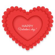 Valentines heart isolated on white background N4