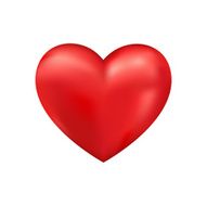 Shiny 3d vector heart