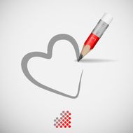 Pencil And Heart