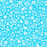 Seamless pattern of flowers N54