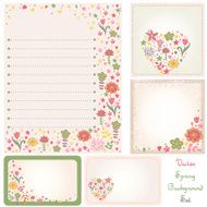 Spring background set