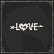 Valentine&#039;s Day vector poster N174