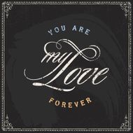 Valentine's Day vector poster N176