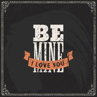 Valentine's Day vector poster N179