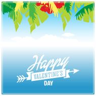 Valentine&#039;s Day vector poster N181