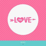 Valentine&#039;s Day vector poster N183