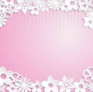 Background with paper flowers N8