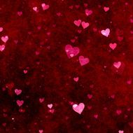 Red hearts background N8