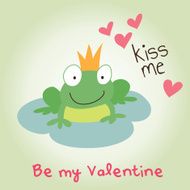 Valentine&#039;s day kiss me prince frog