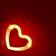 Gold heart Valentine&#039;s day N4