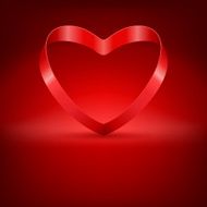 Heart from ribbon Valentine&#039;s day N10