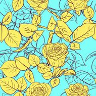 Seamless pattern with roses N122