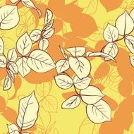 Floral seamless pattern with leaves N3