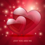 Valentine&#039;s Day magic love poster card design N2