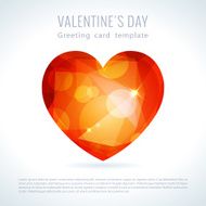 Vector triangle valentine love heart N15