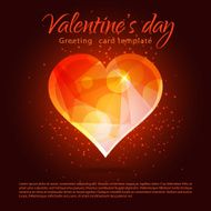 Vector triangle valentine love heart N16