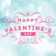 Valentine&#039;s Day Typographical greeting