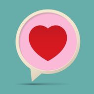Heart Symbol Speech Bubble N2
