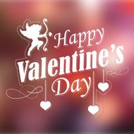 Happy Valentines Typography Background N6