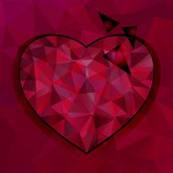 Vector triangles heart