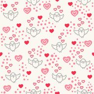 Seamless pattern with lovely owls N2