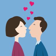 Kissing couple N18