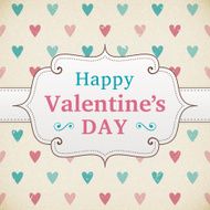 Valentine&#039;s Day retro poster N8