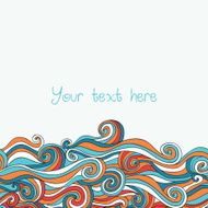 Abstract invitation card Template frame design N12