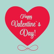 Vector St Valentine day's greeting card N6