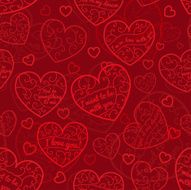 Seamless pattern of hearts N62