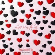 Paper hearts Valentines