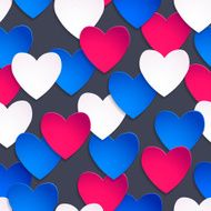 Happy Valentine Day! Greeting seamless pattern hearts in love N4