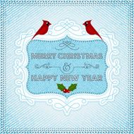 Christmas card wit cardinal N2