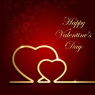 red background with hearts N4