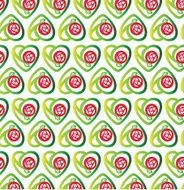 Heart and Rose pattern wallpaper for background