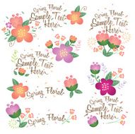 modern vintage floral set N2