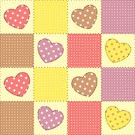 Hearts patchwork