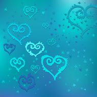 Vector Pattern of Hearts N2