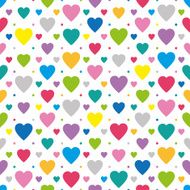 colorful hearts collection pattern N2