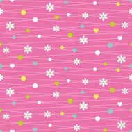 hearts flowers and dots pattern N2